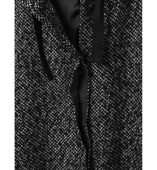 mizuiro ind「mizuiro ind ウールブレンドフードコート」|ミリタリー・モッズコート|