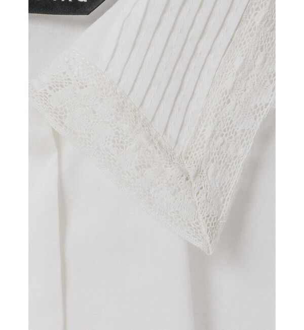 mizuiro ind「mizuiro ind ピンタックカラーシャツ」|シャツ・ブラウス|