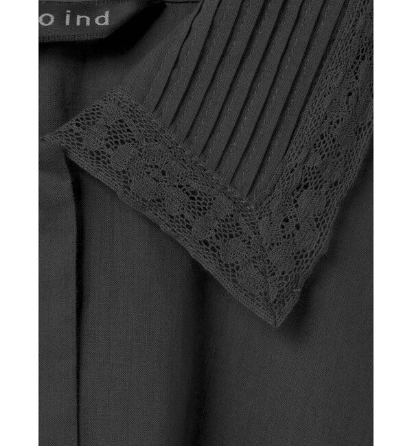 mizuiro ind「mizuiro ind ピンタックカラーシャツ」|シャツ・ブラウス|