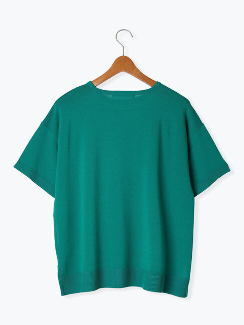 Lugnoncure「【接触冷感】無地/ボーダー半袖ニット」|ニット・セーター|