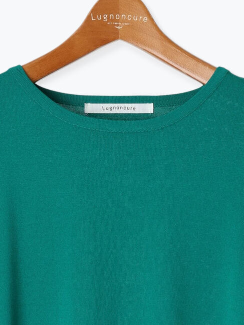 Lugnoncure「【接触冷感】無地/ボーダー半袖ニット」|ニット・セーター|