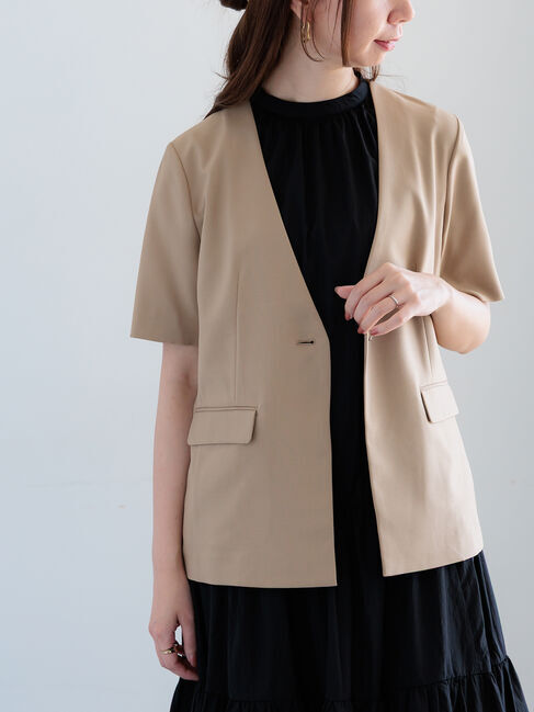 Te chichi「麻調Yカラージャケット」|その他|