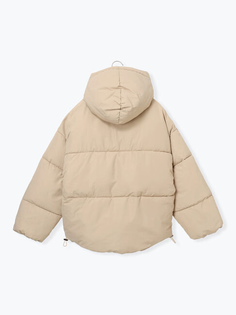 Samansa Mos2 blue「裾ラウンド中綿ブルゾン」|ブルゾン・スタジャン|