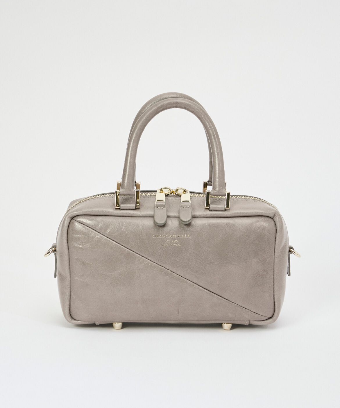 INED「《SUPERIOR CLOSET》スクエアボストンバッグ《CHRISTIAN VILLA》」|ショルダー・メッセンジャー|グレーベージ 3