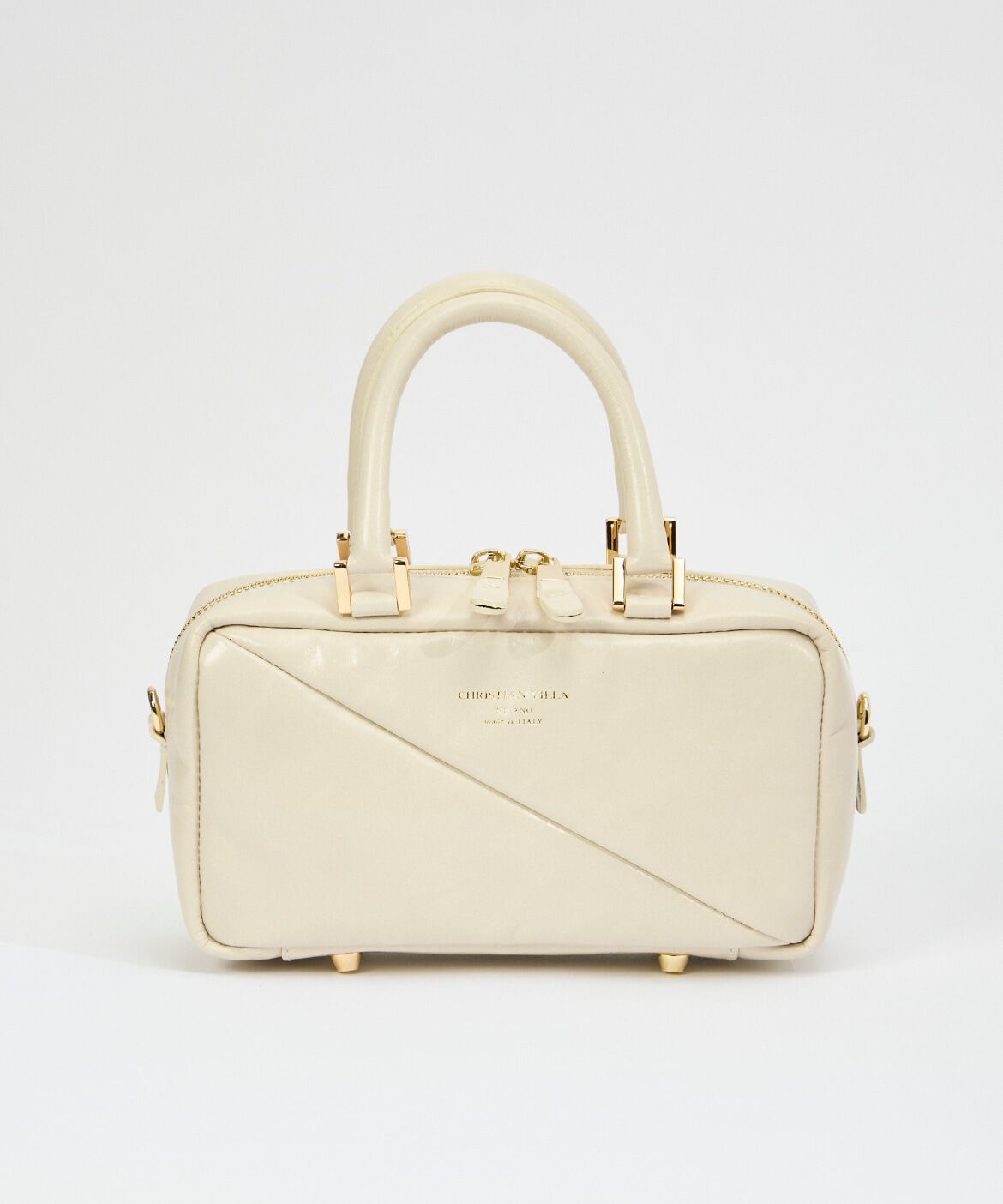 INED「《SUPERIOR CLOSET》スクエアボストンバッグ《CHRISTIAN VILLA》」|ショルダー・メッセンジャー|クリーム4