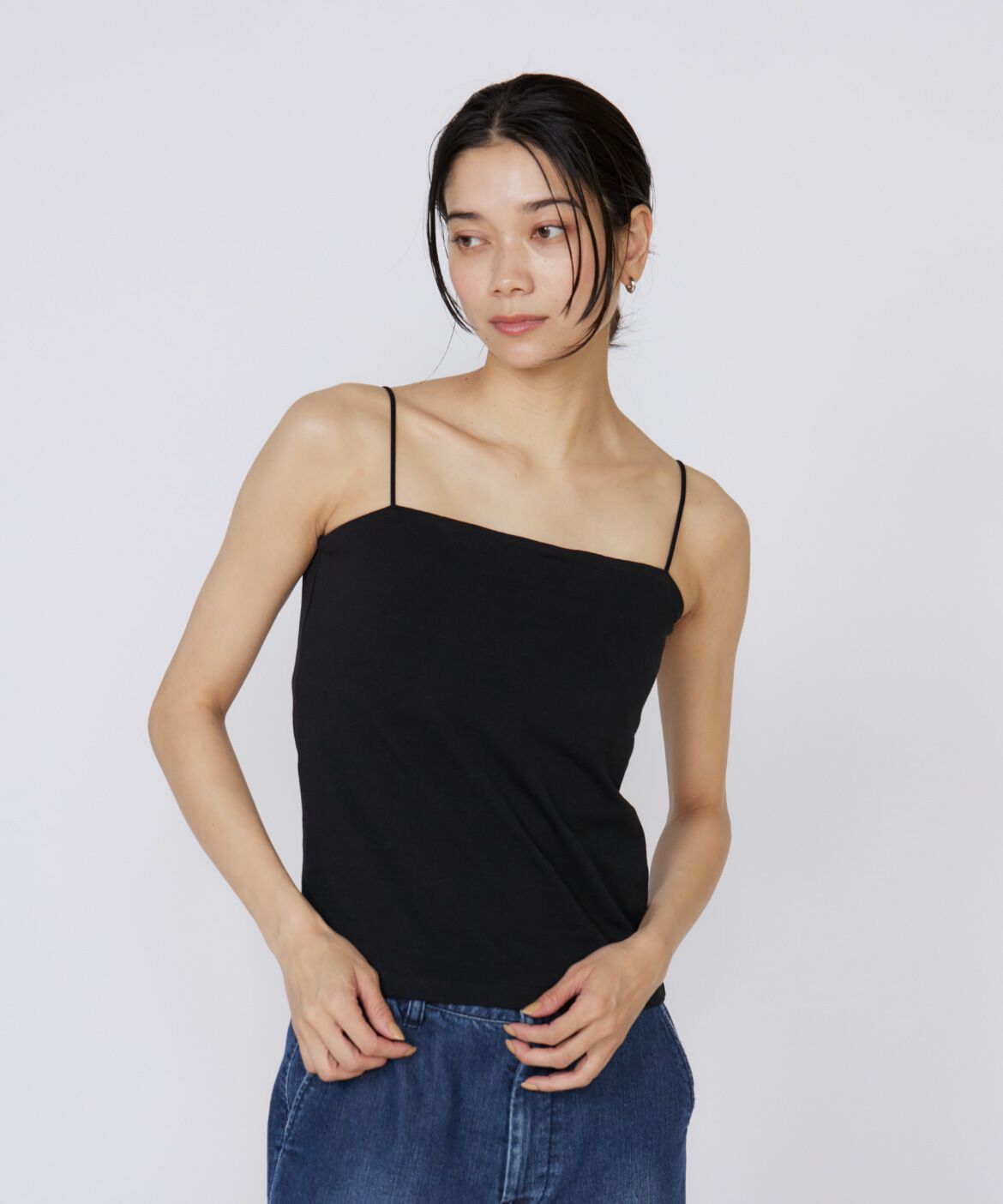 INED「《大きいサイズ》カップ付きキャミソール」|キャミソール|