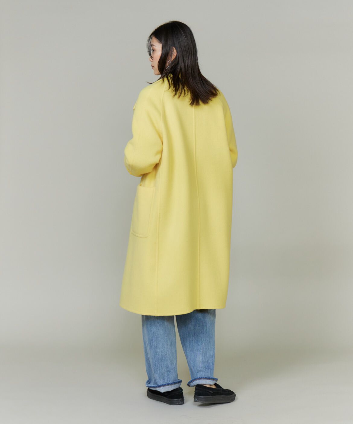INED「スタンドカラーコート　」|ステンカラーコート|
