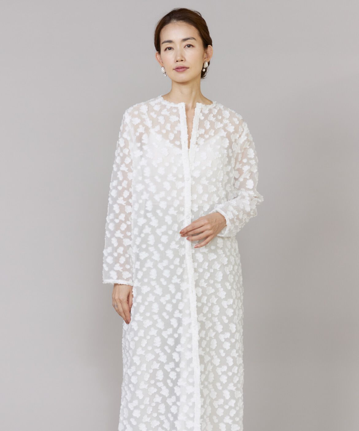 Le Souk「カットジャカードワンピース」|ワンピース|