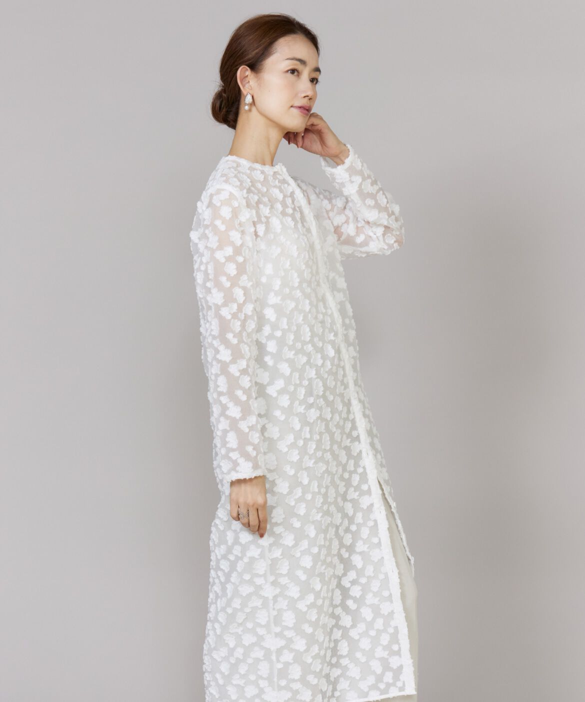 Le Souk「カットジャカードワンピース」|ワンピース|