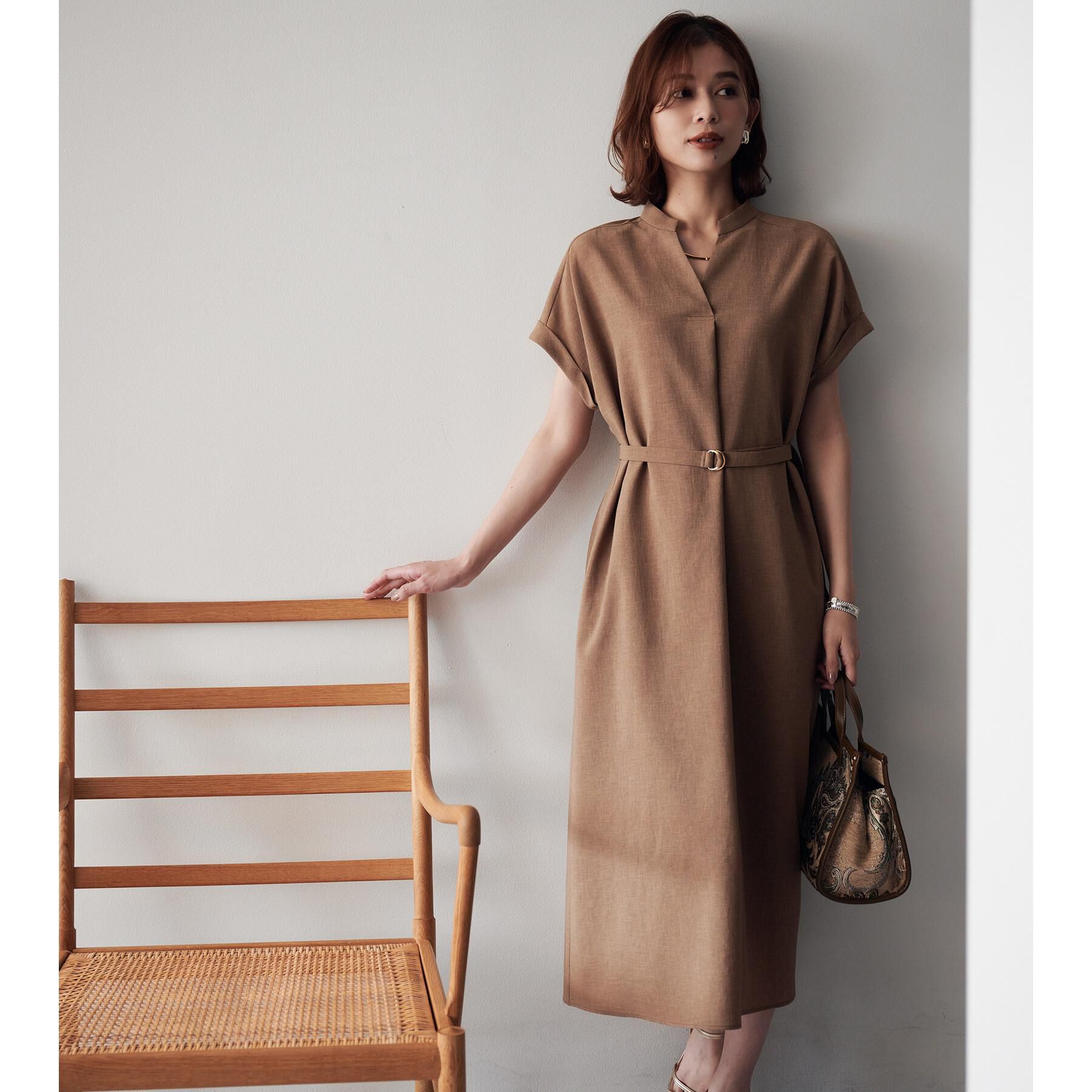 UNTITLED「【UV/はっ水】リラククールワンピース」|ワンピース|モカブラウン(042