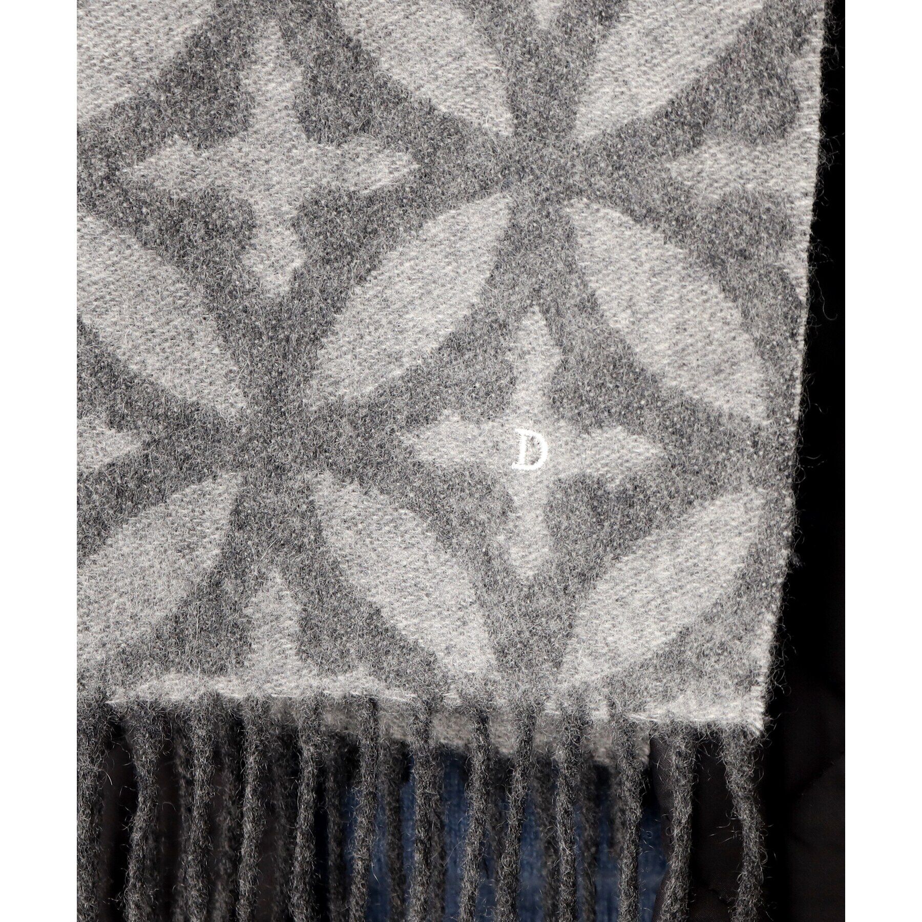 DRESSTERIOR「オーバーラップサークル モノトーンカシミヤ100%マフラー」|ストール|