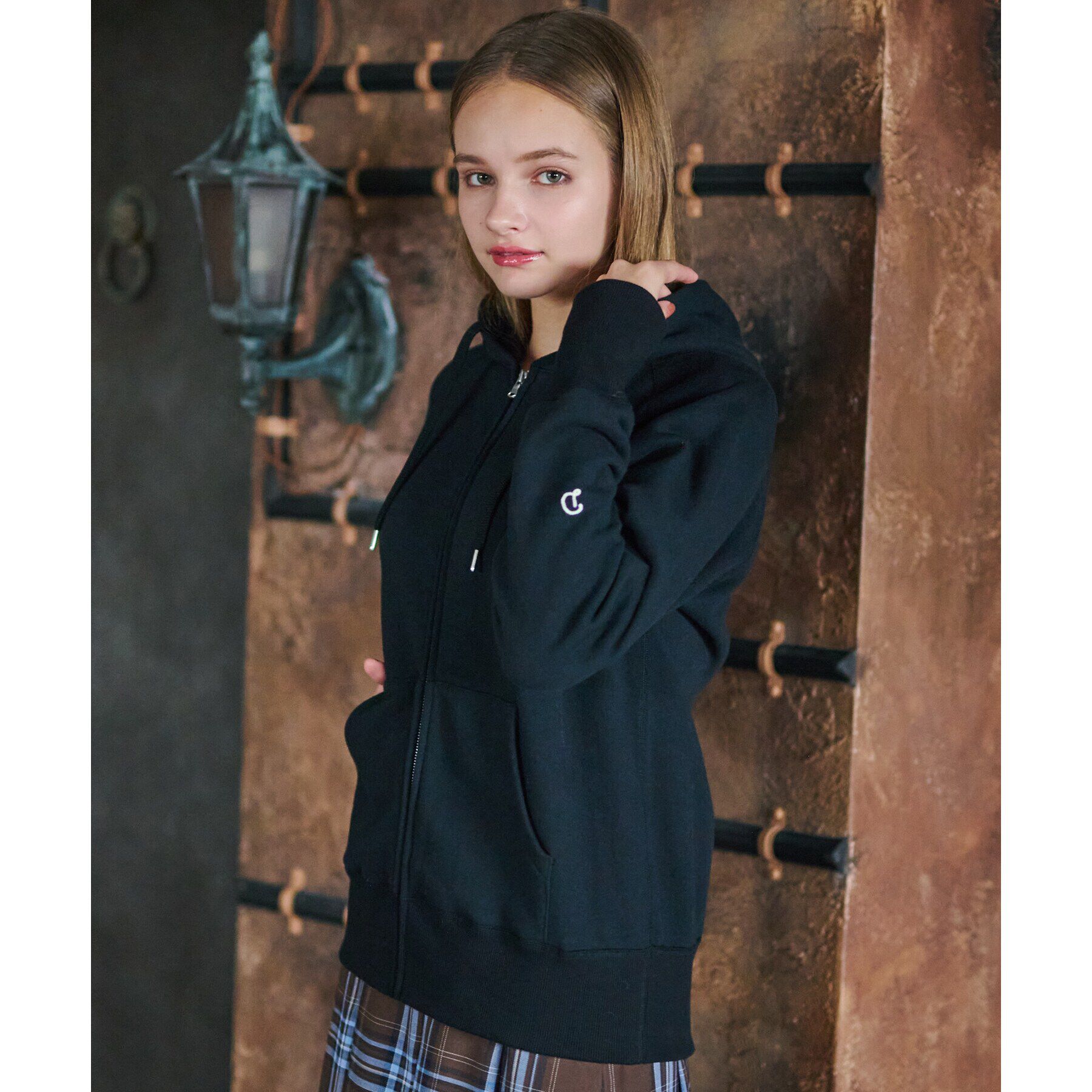 DRESSTERIOR「ソフトバックフリースジップアップ」|パーカー|