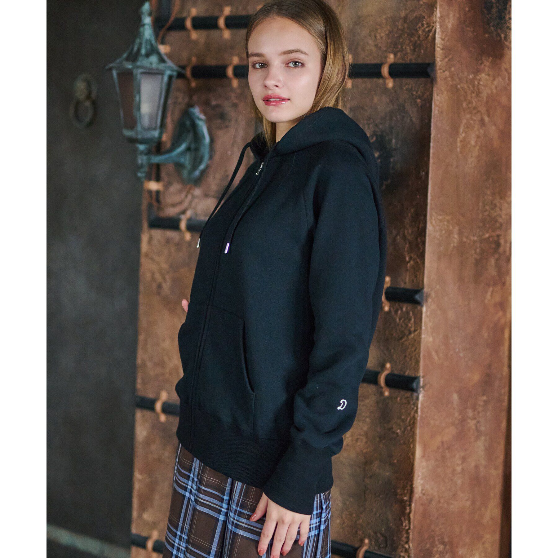 DRESSTERIOR「ソフトバックフリースジップアップ」|パーカー|