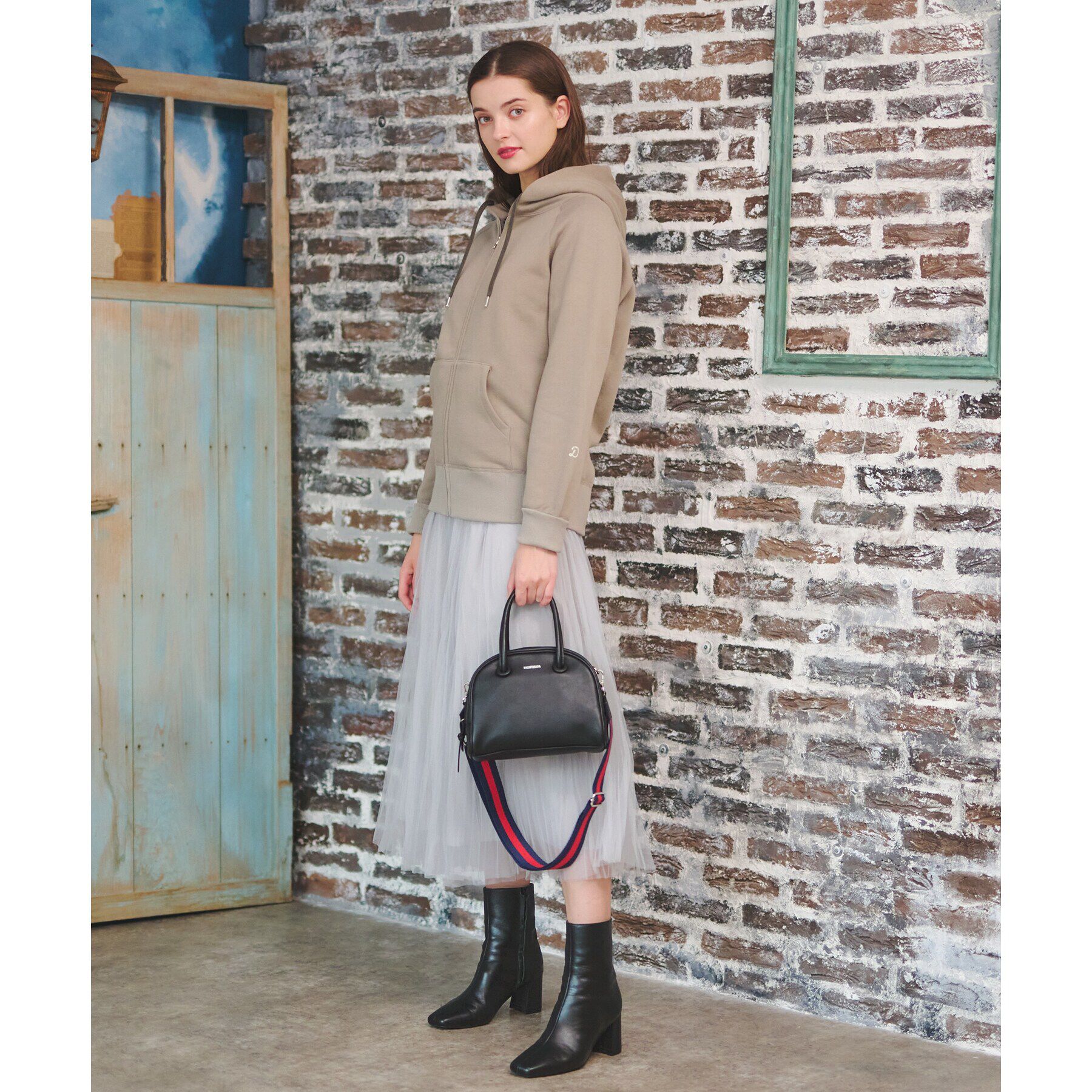 DRESSTERIOR「ソフトバックフリースジップアップ」|パーカー|