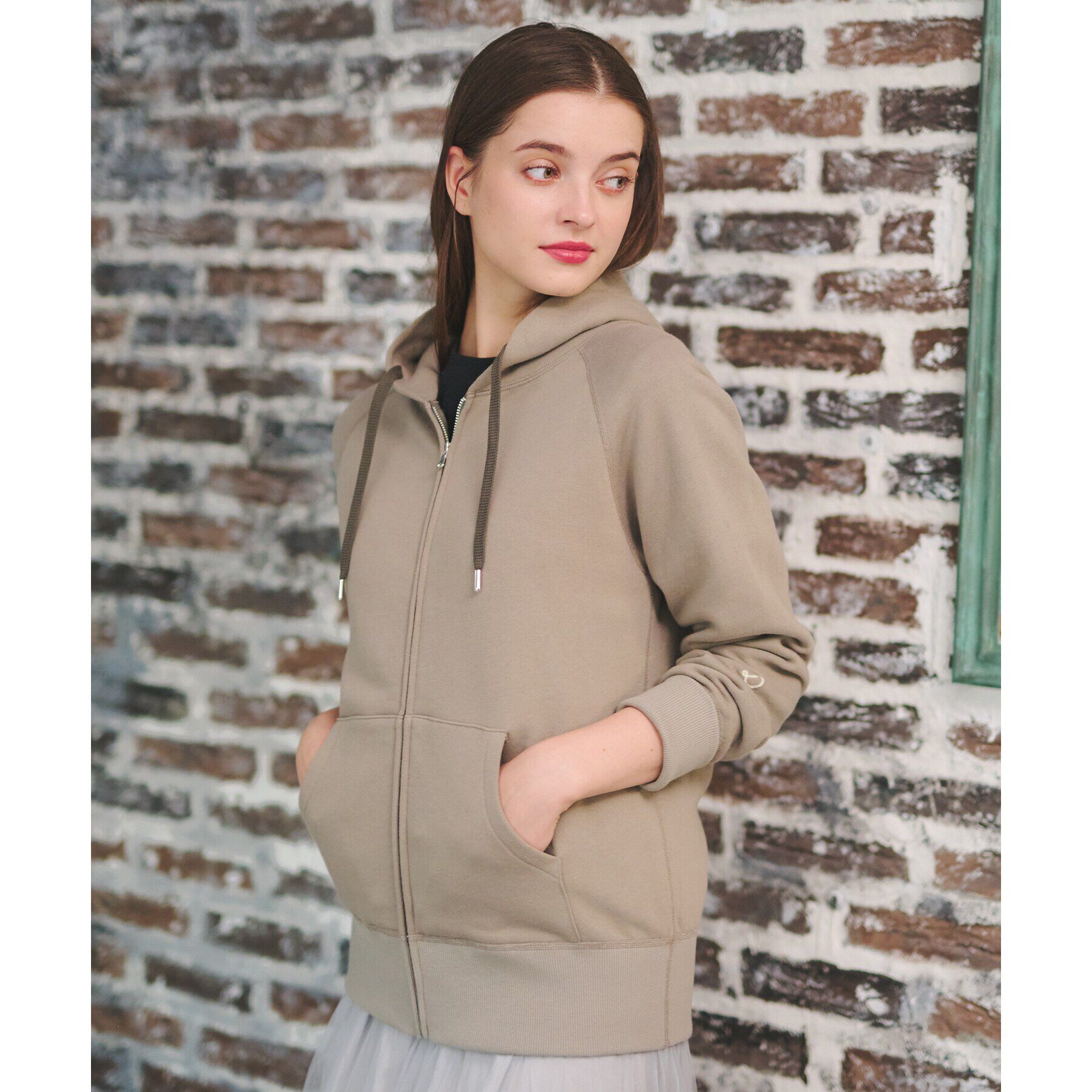 DRESSTERIOR「ソフトバックフリースジップアップ」|パーカー|