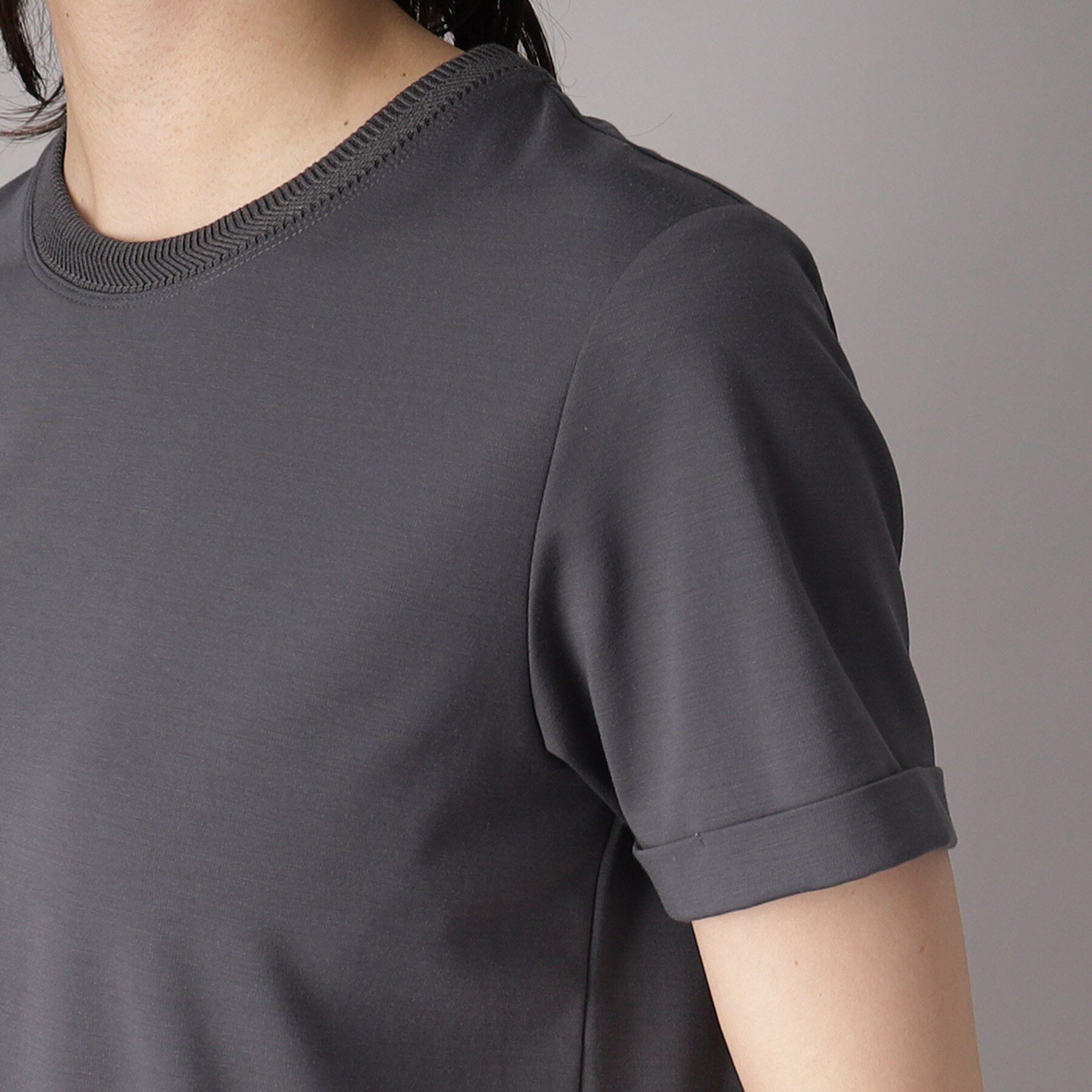 DRESSTERIOR「【洗える】シルクブレンドポンチTシャツ」|Tシャツ・カットソー|