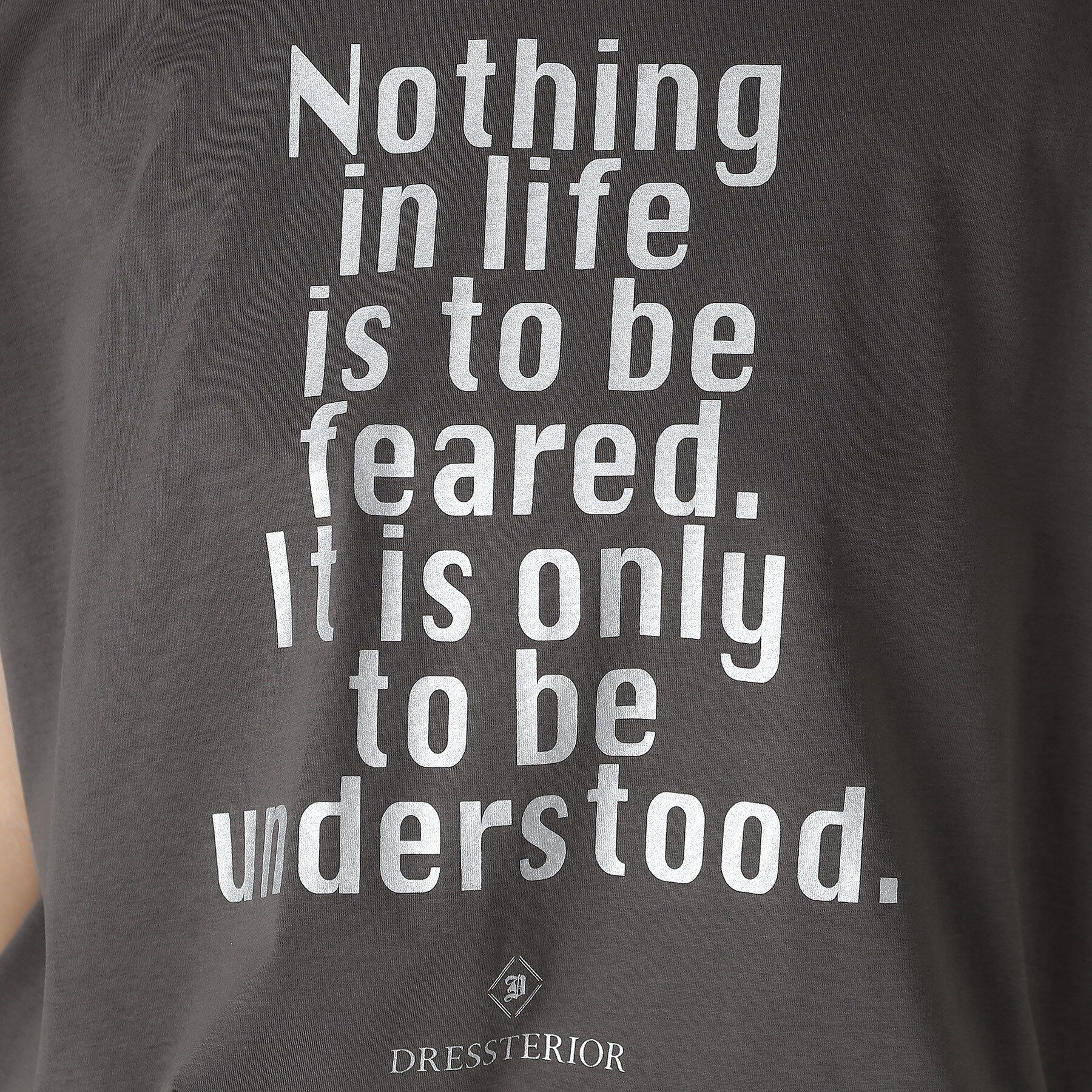 DRESSTERIOR「箔PTドルマンスリーブロゴTシャツ」|Tシャツ・カットソー|