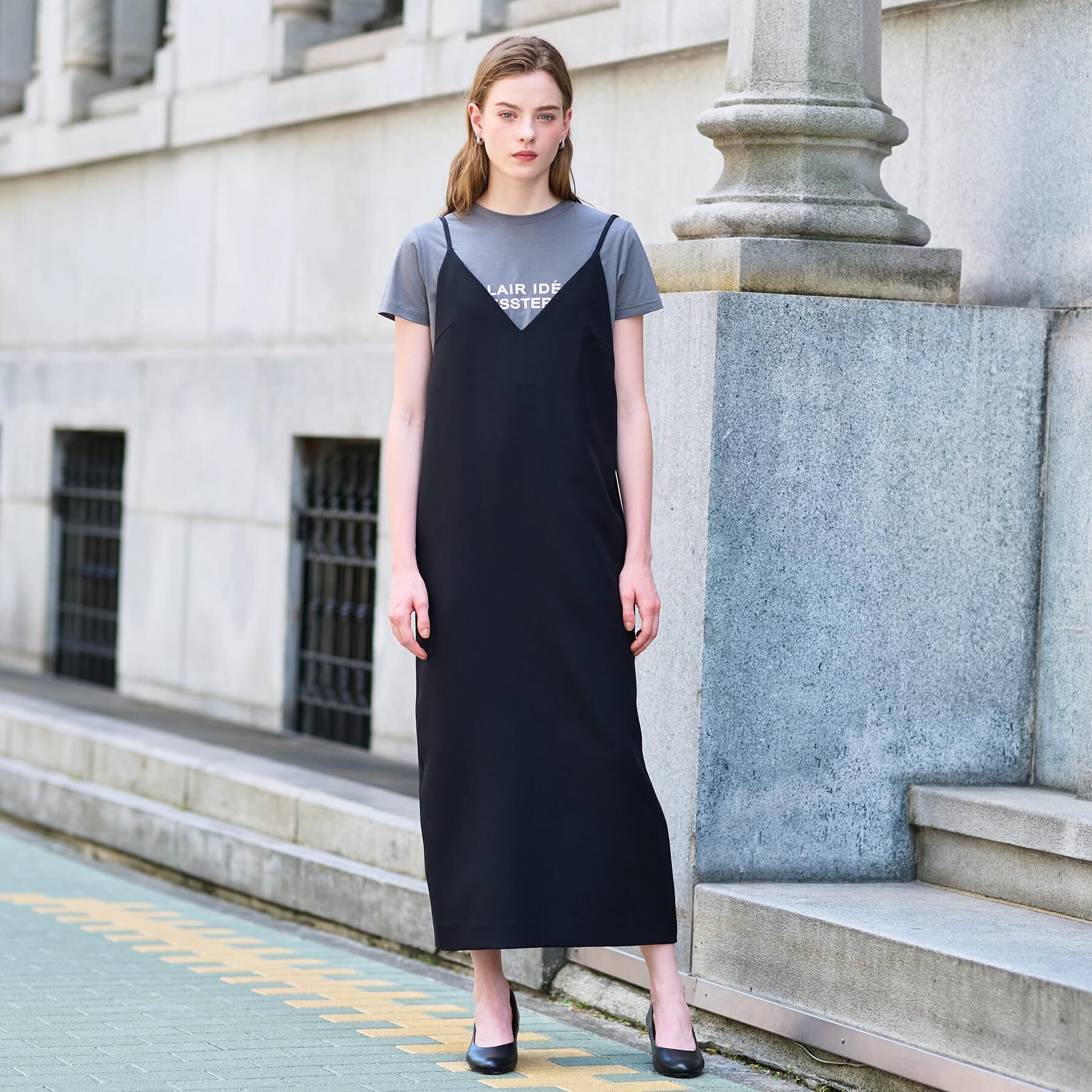 DRESSTERIOR「【美人百花/モデル美香着用】コンフォートアイラインキャミワンピース」|ワンピース|