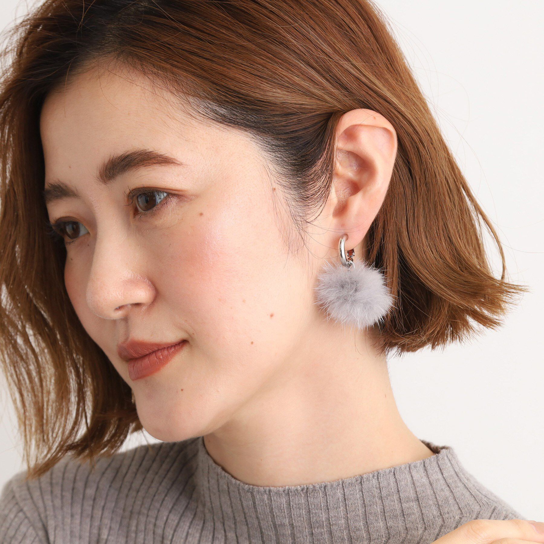 grove「【3WAY】ファービジューイヤリング」|イヤリング|