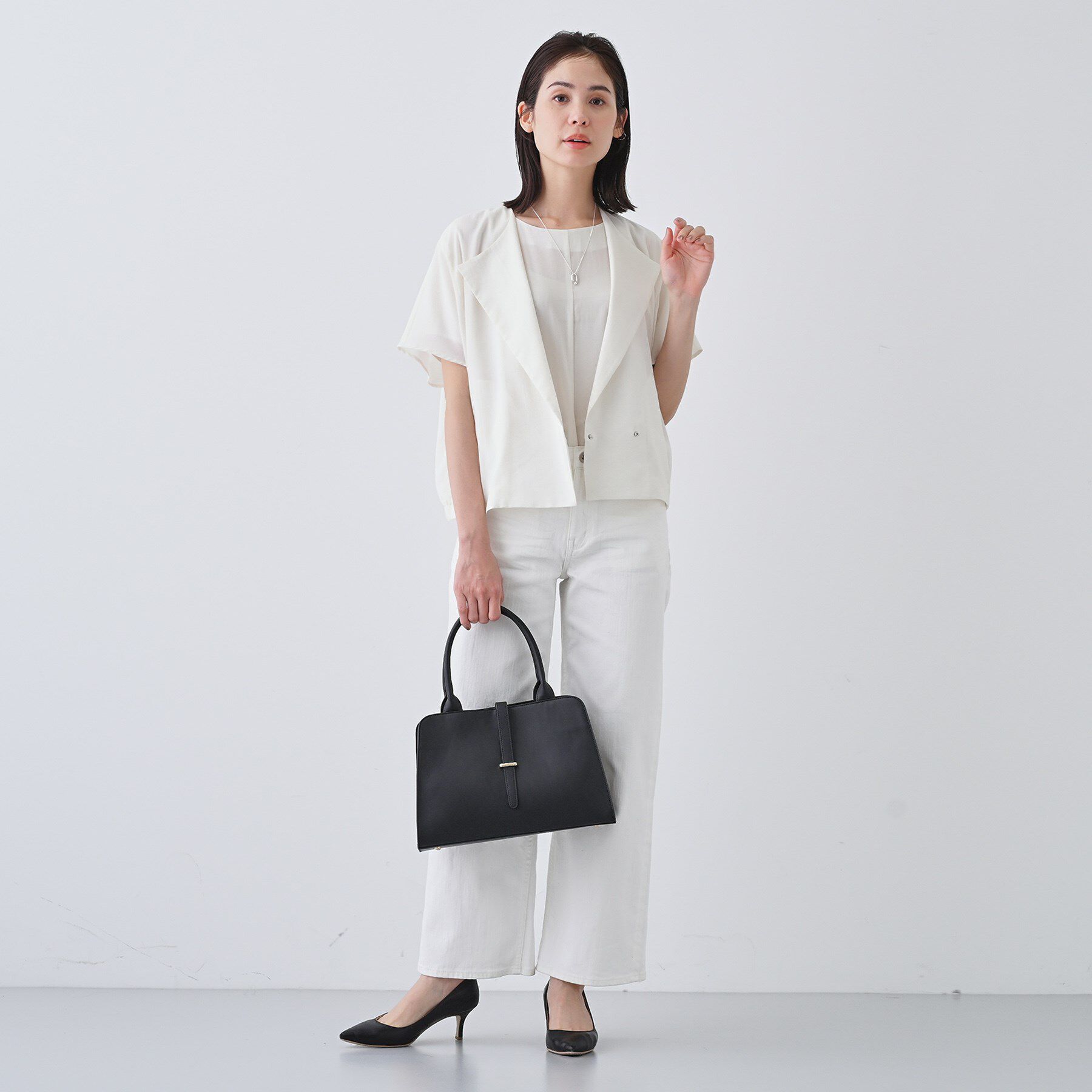 INDIVI「【通気性◎撥水／接触冷感／UVケア】ドルマンスリーブブラウス」|シャツ・ブラウス|