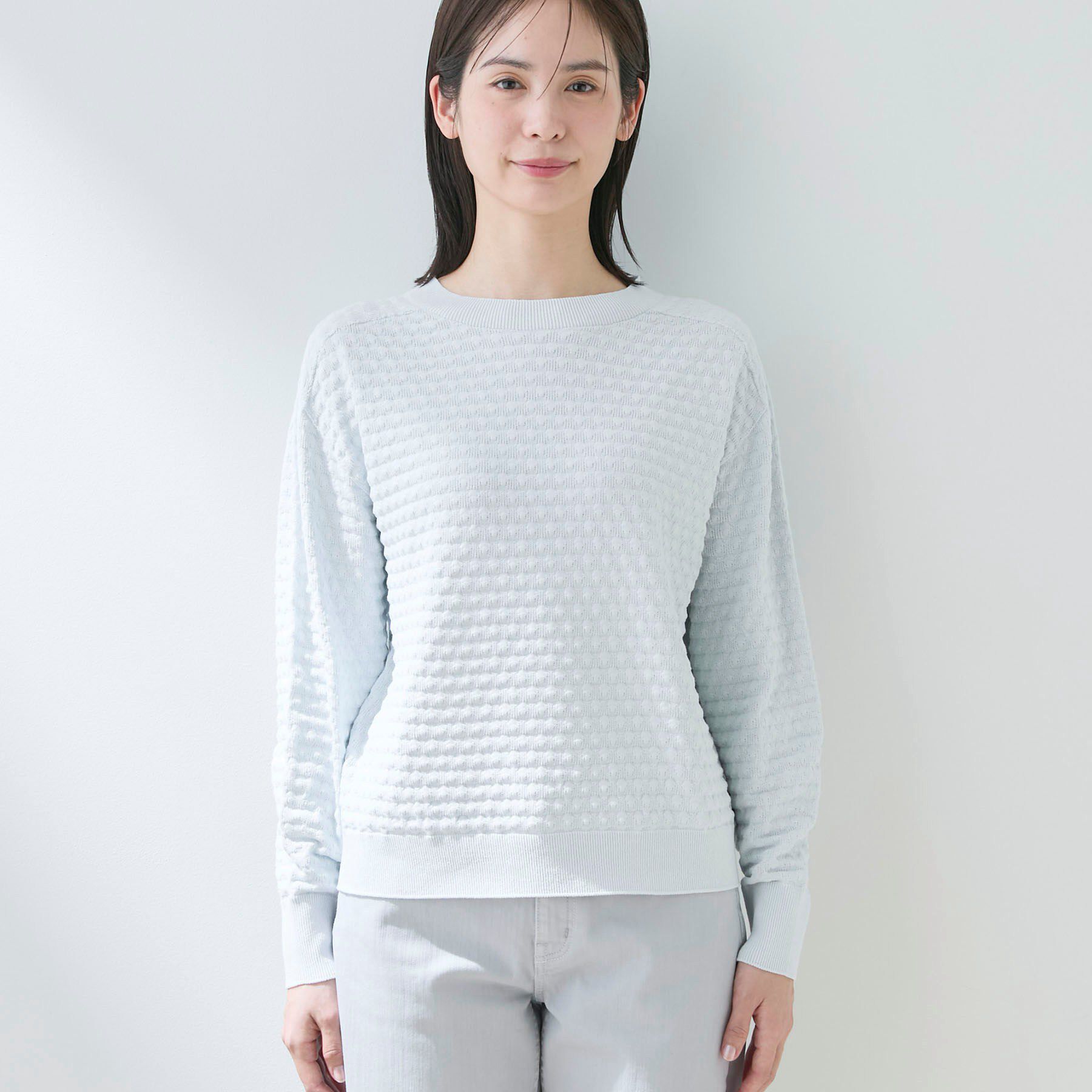 INDIVI「【洗える／凹凸編み】ジャカードニット」|ニット・セーター|