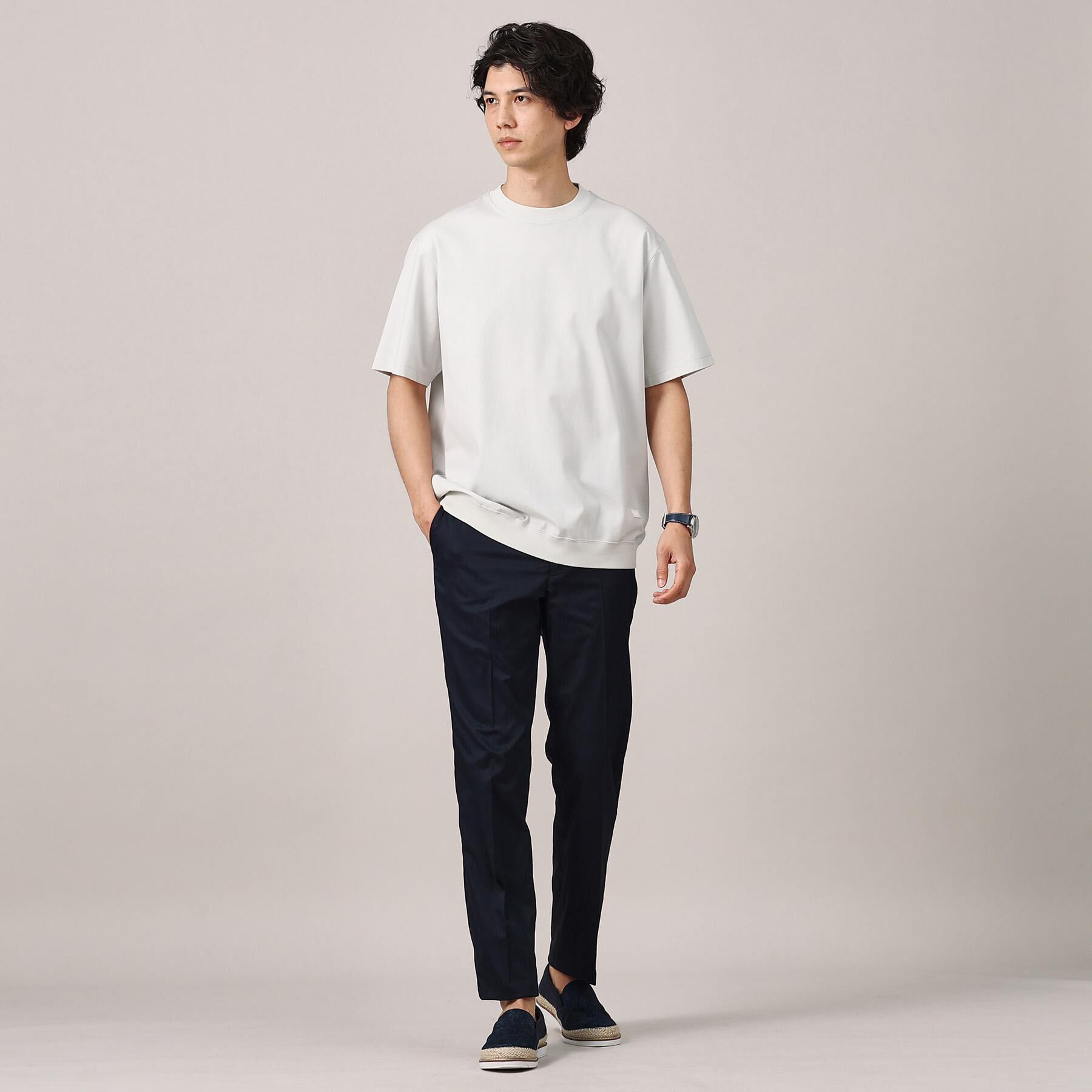 TAKEO KIKUCHI「【抗菌防臭／5サイズ展開】ハイゲージポンチ Tシャツ」|Tシャツ・カットソー|