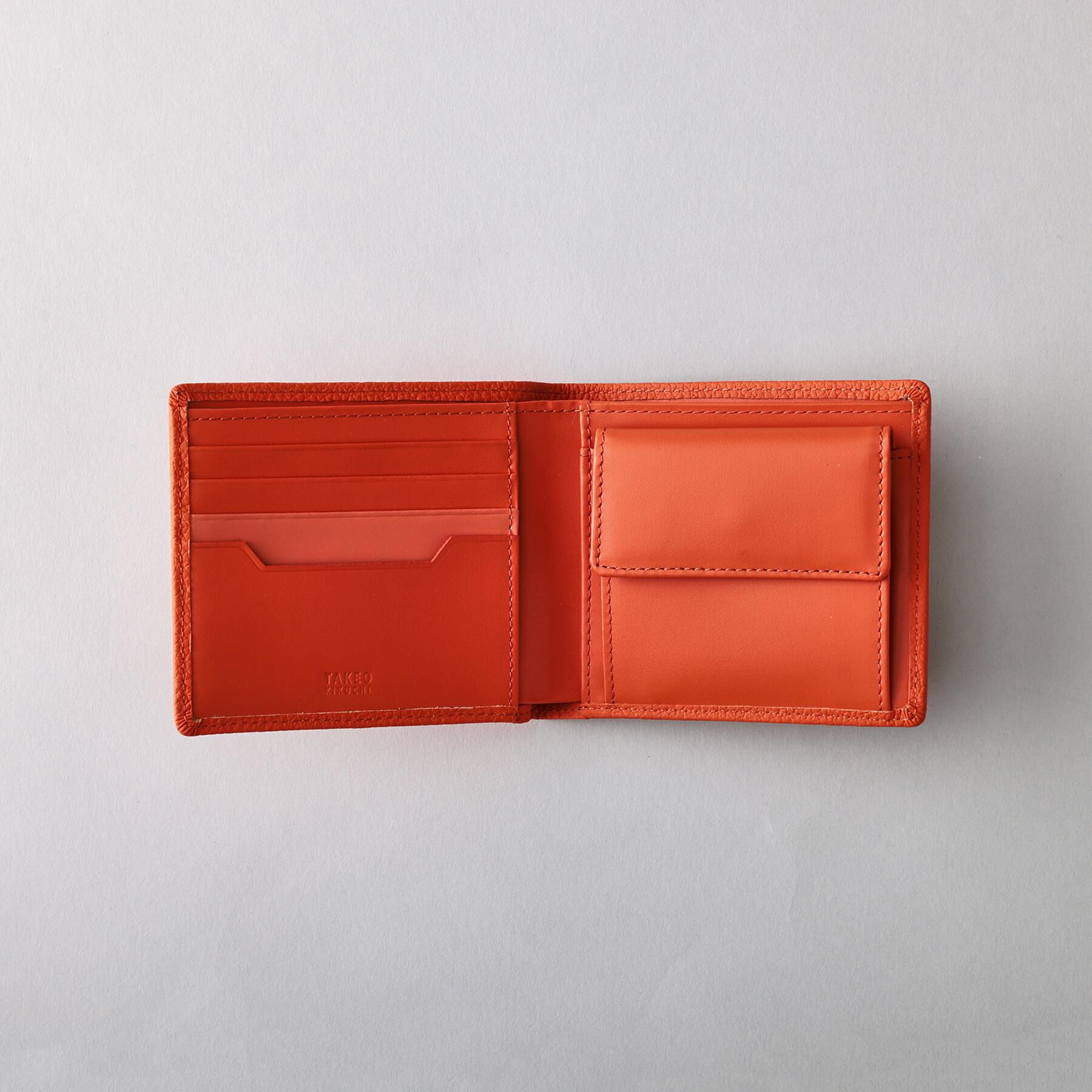 TAKEO KIKUCHI「ソフトシュリンクレザー二つ折り財布」|財布|