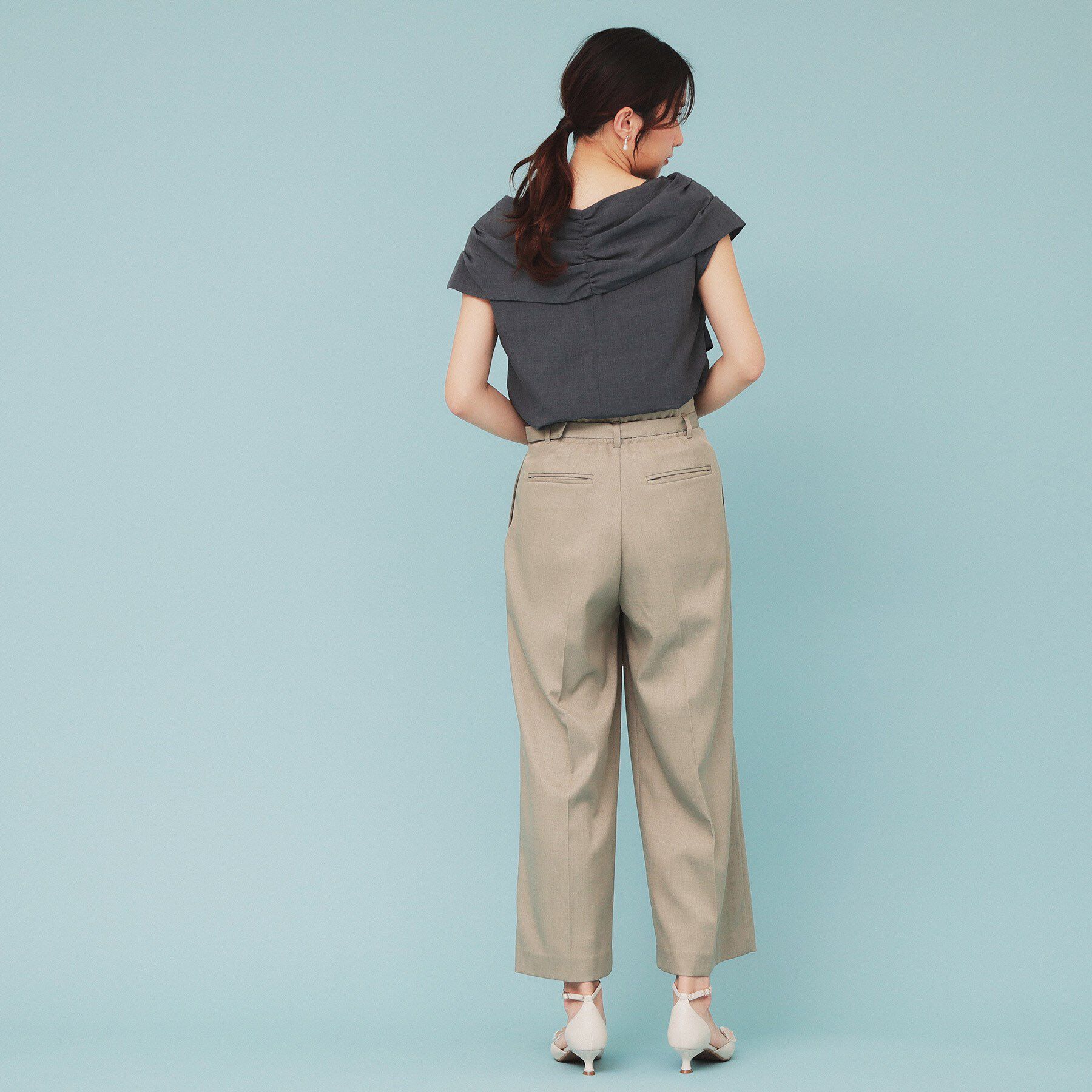 index「ビッグリボンショールブラウス【洗濯機洗い可/吸水速乾/防シワ/抗ピル/イージーアイロン】」|シャツ・ブラウス|