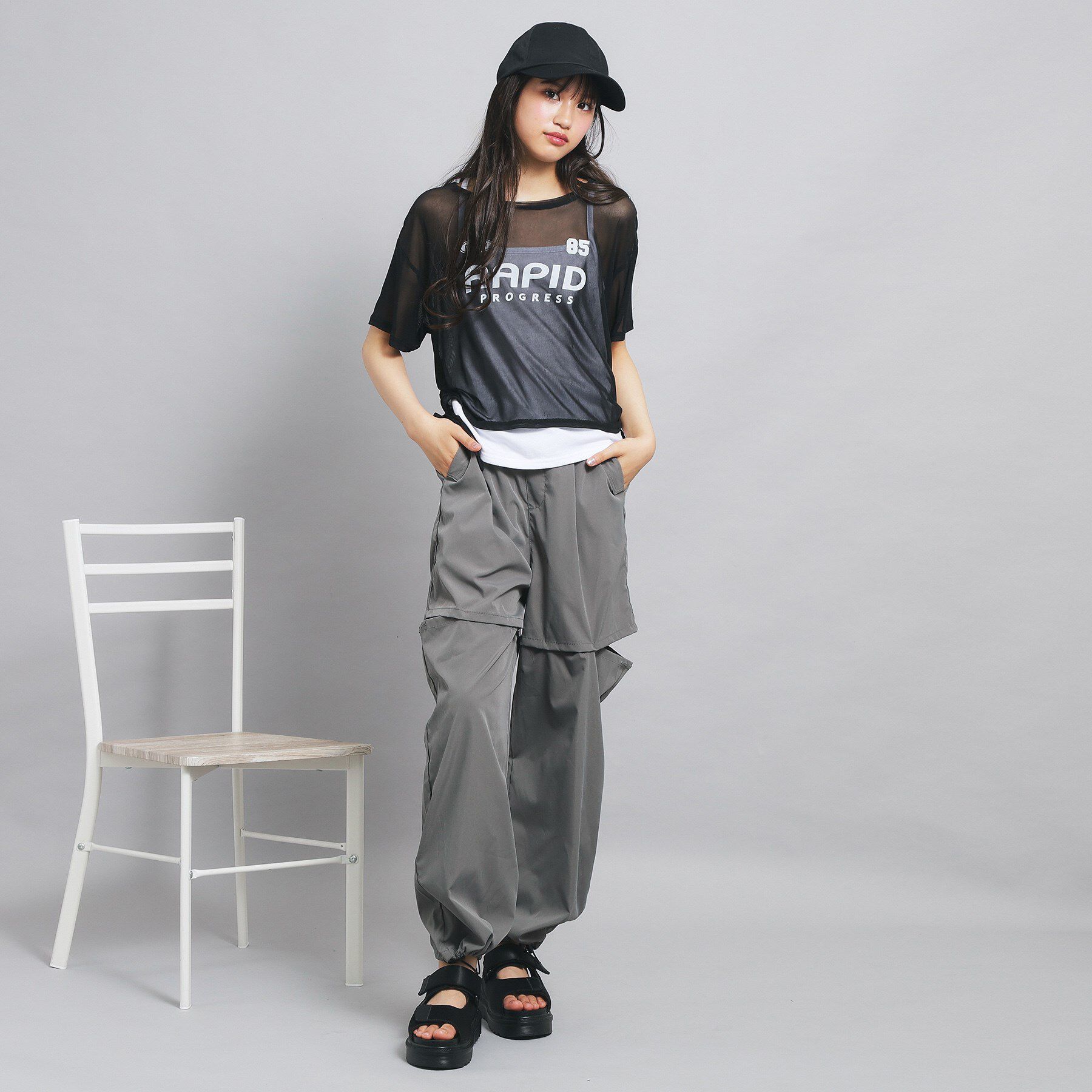 PINK-latte「◆【セットアイテム】シアードロストトップス＋キャミセット」|その他|