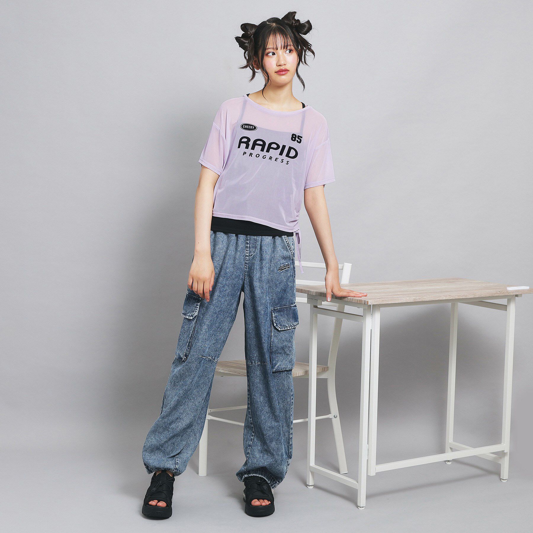 PINK-latte「◆【セットアイテム】シアードロストトップス＋キャミセット」|その他|