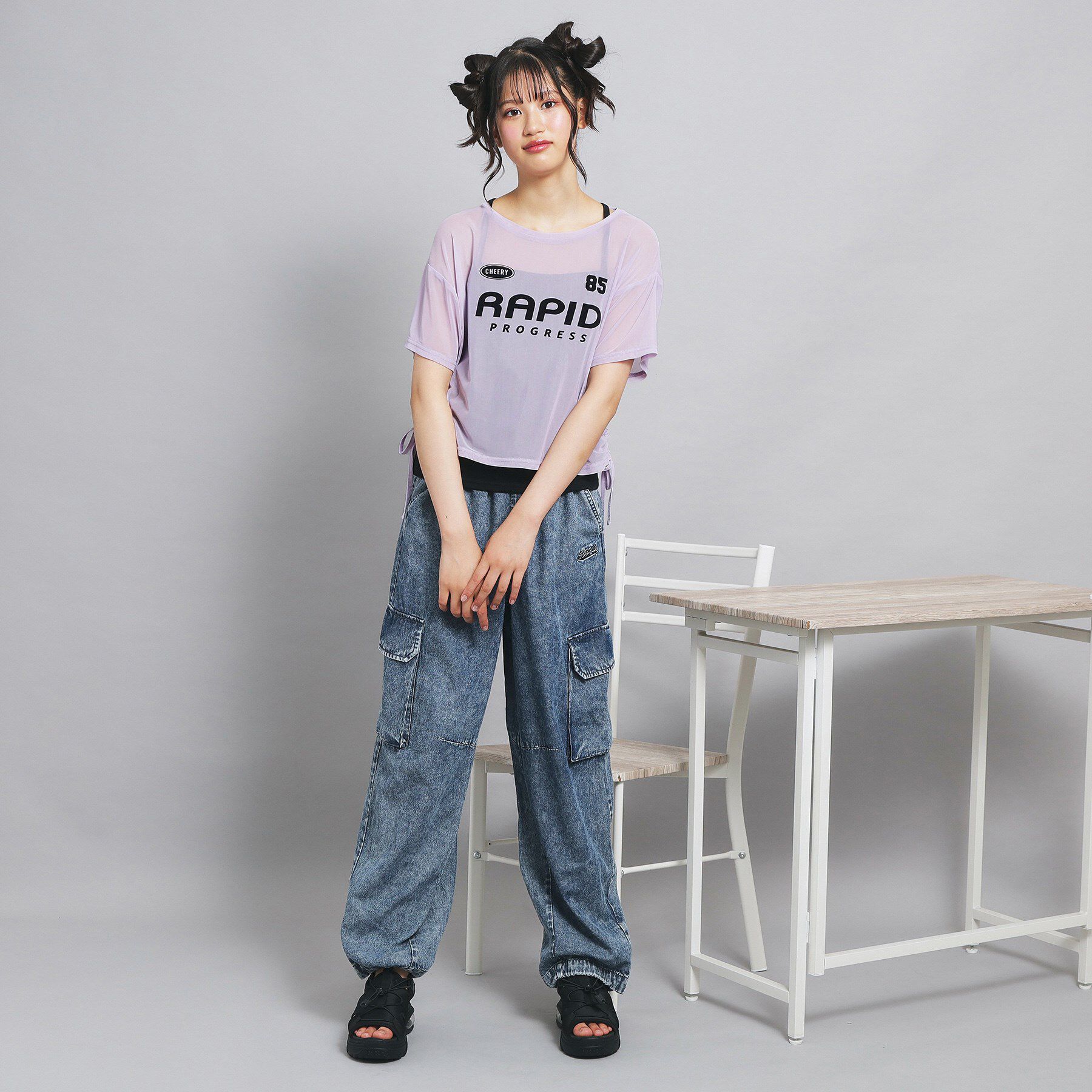 PINK-latte「◆【セットアイテム】シアードロストトップス＋キャミセット」|その他|