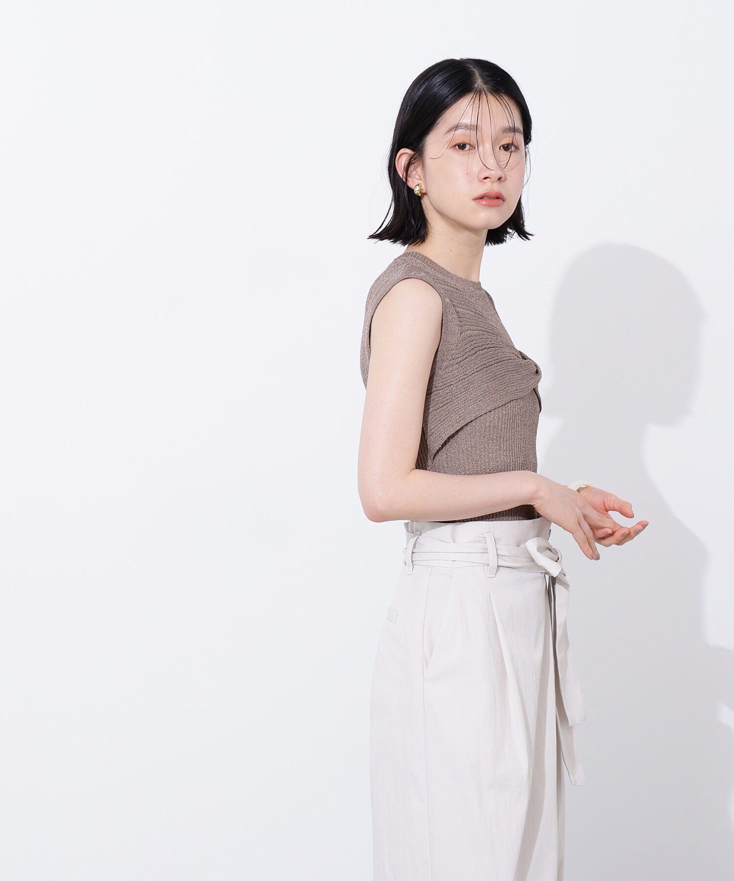  「フロントツイストリブニット」|ニット・セーター|