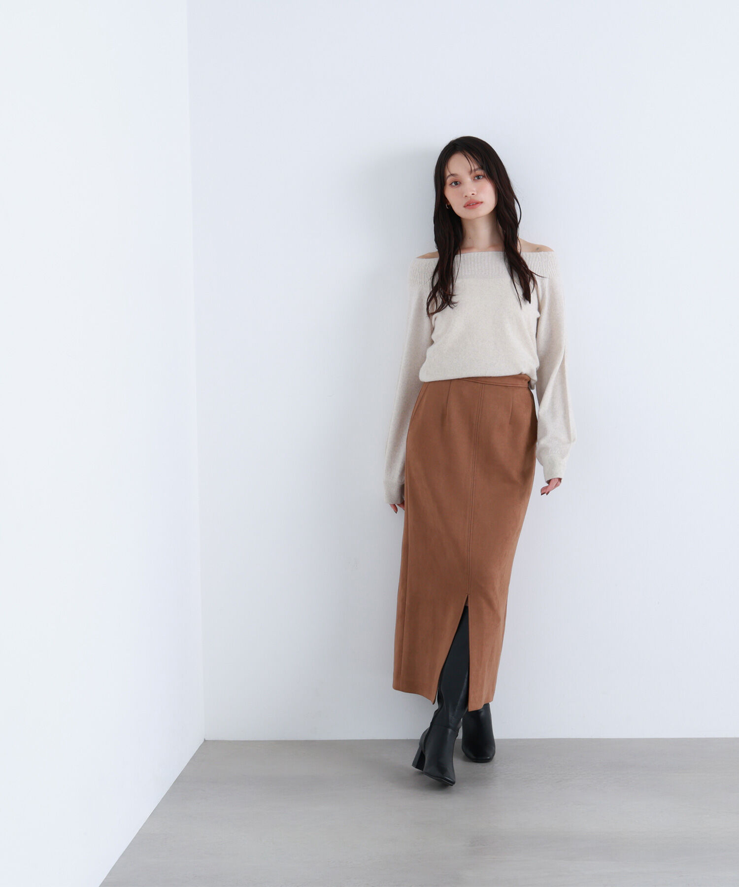  「FOX混ジェントリーシリーズ ボートネックニット」|ニット・セーター|