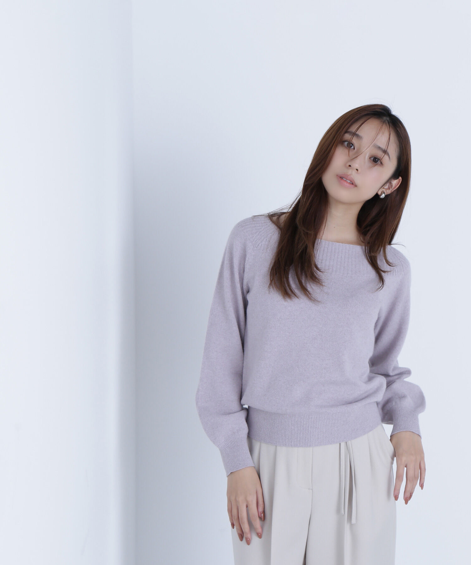  「FOX混ジェントリーシリーズ ボートネックニット」|ニット・セーター|