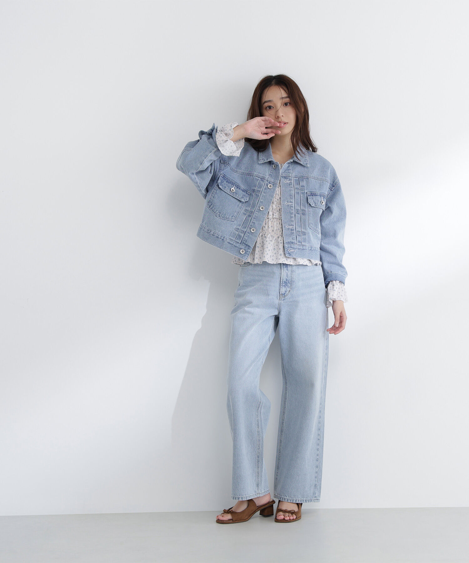  「ワイドストレートデニムパンツ」|その他|