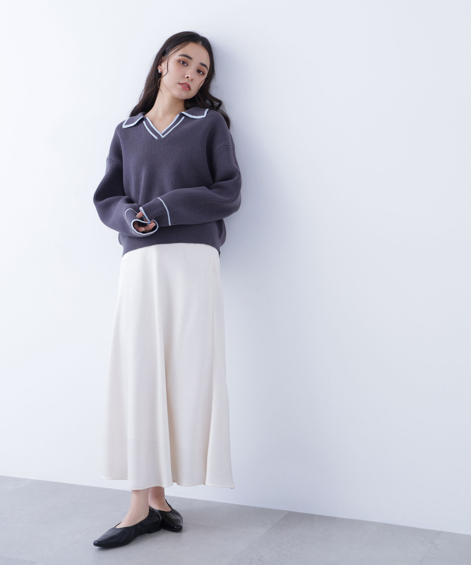  「〈N.〉ラインスキッパーニット」|ニット・セーター|