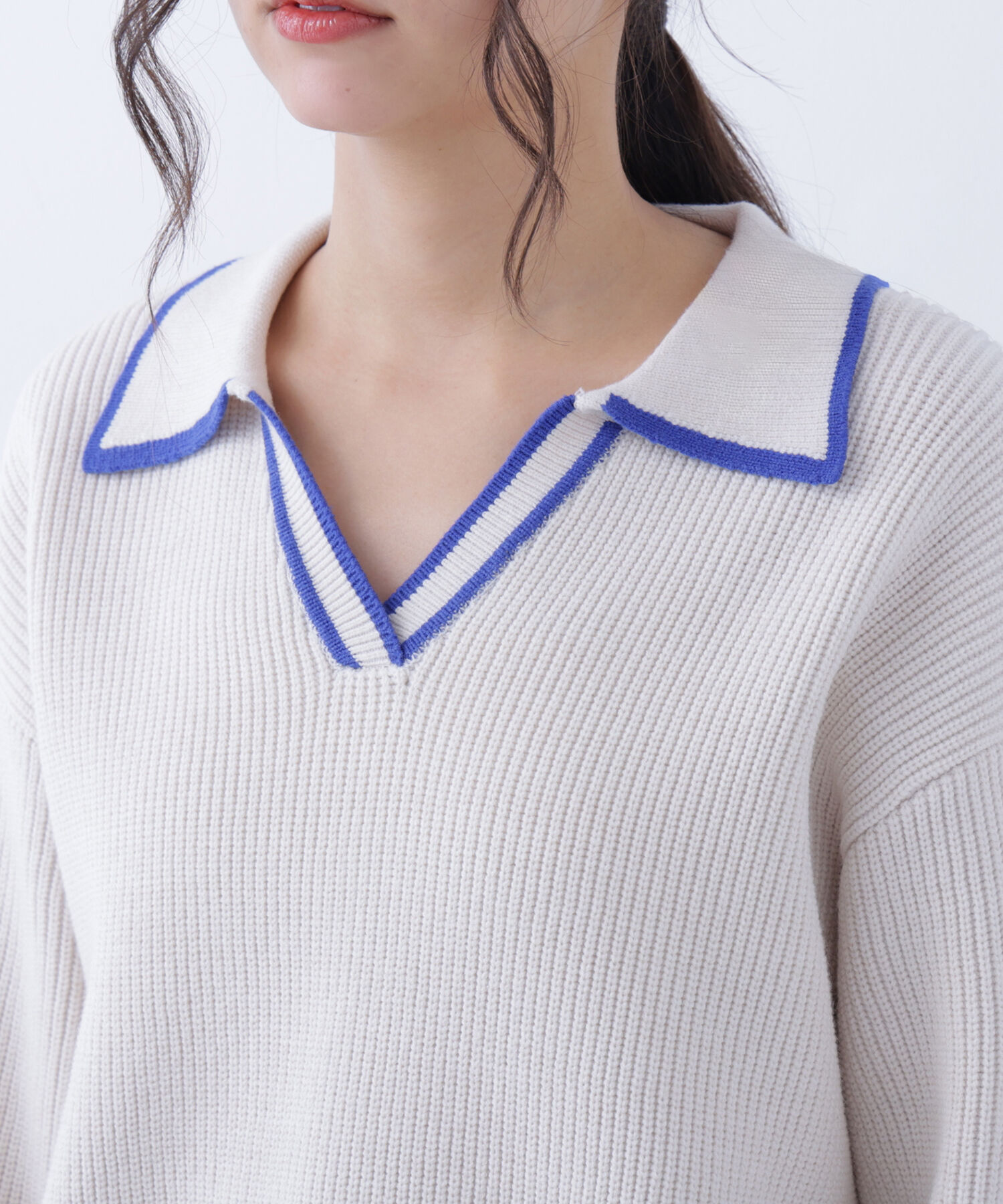  「〈N.〉ラインスキッパーニット」|ニット・セーター|