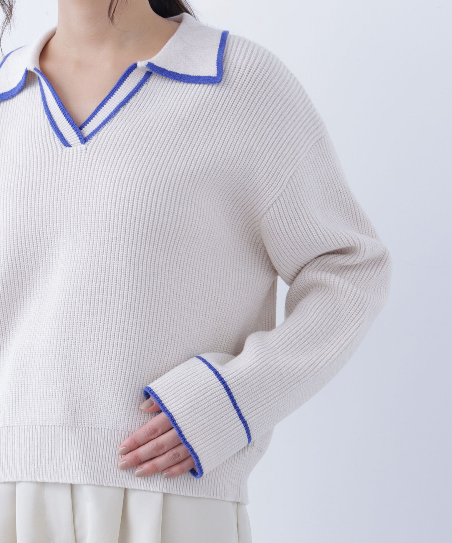  「〈N.〉ラインスキッパーニット」|ニット・セーター|