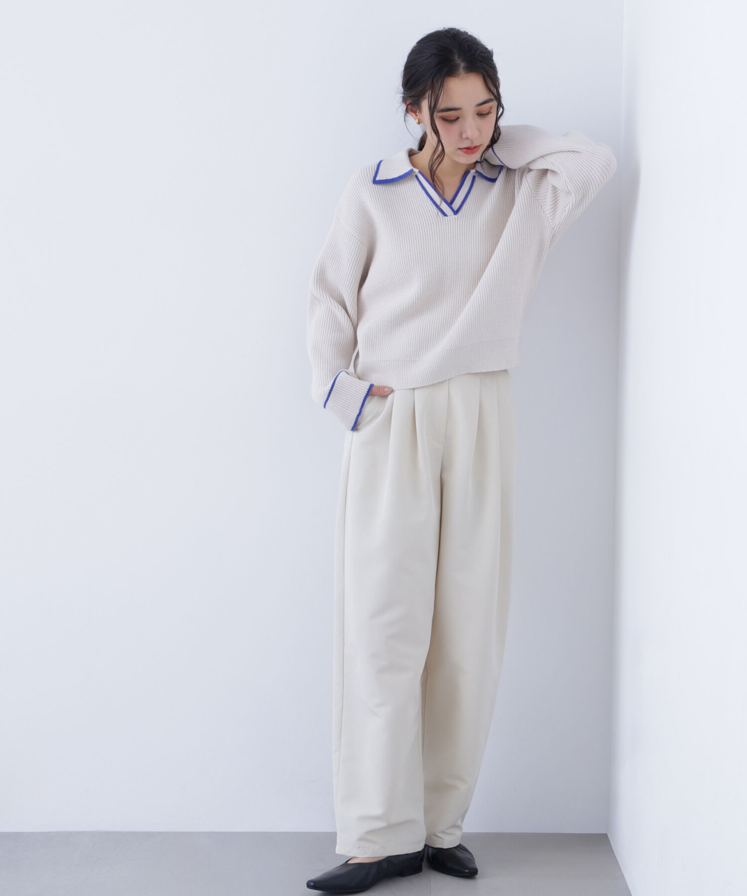  「〈N.〉ラインスキッパーニット」|ニット・セーター|