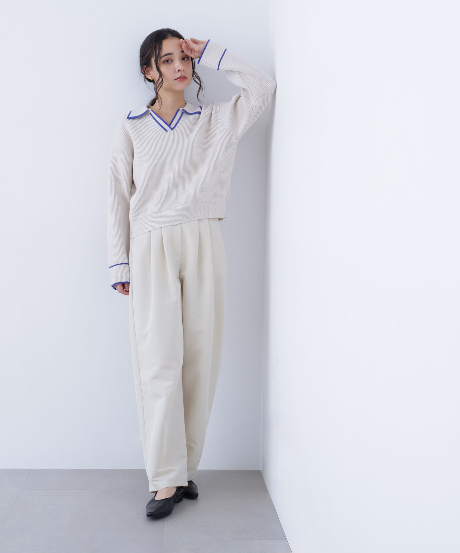  「〈N.〉ラインスキッパーニット」|ニット・セーター|