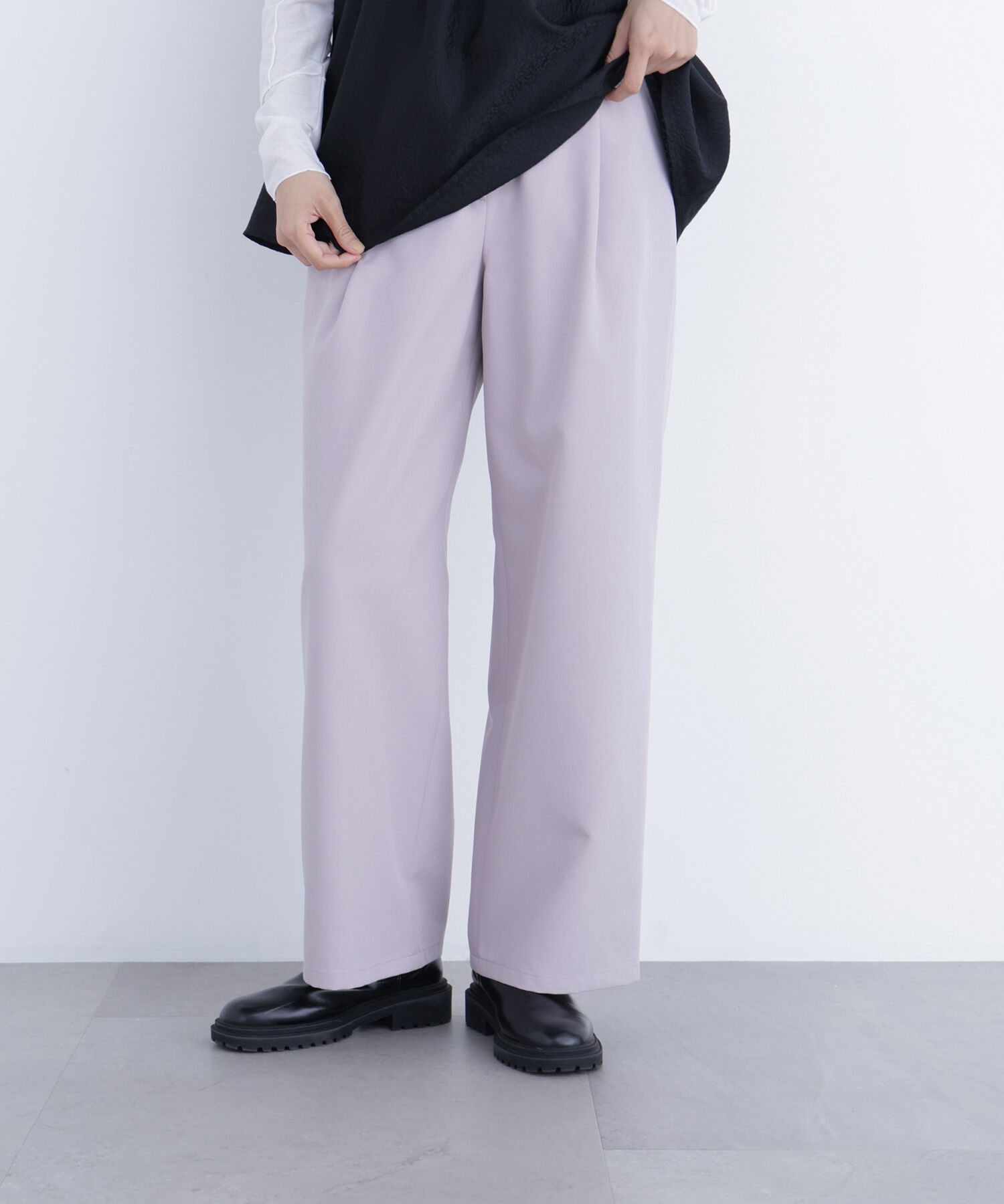  「〈N.〉ワイドツイルパンツ」|その他|ラベンダー