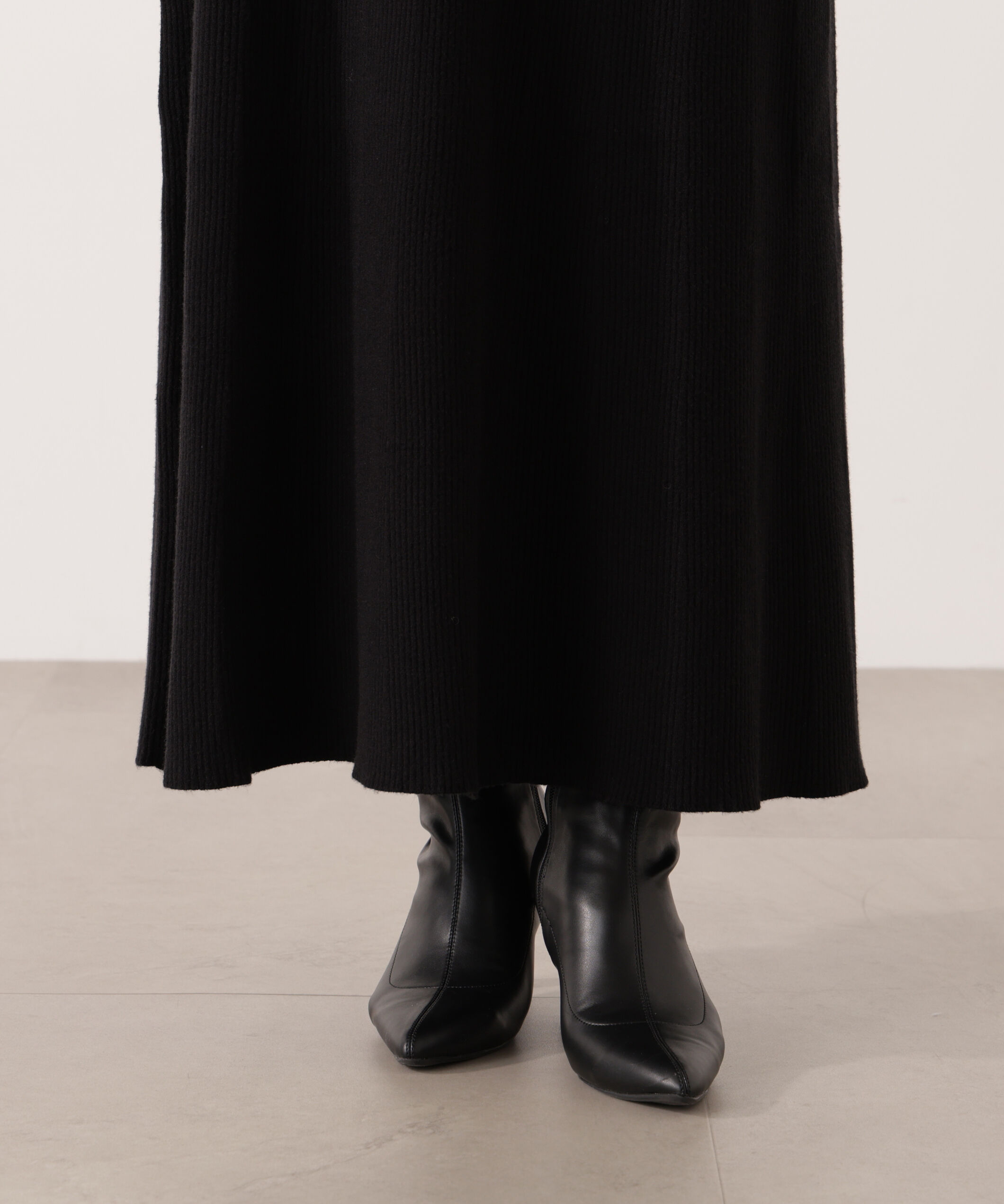 PROPORTION BODY DRESSING「オフショルリブニットワンピース 25AW」|ワンピース|