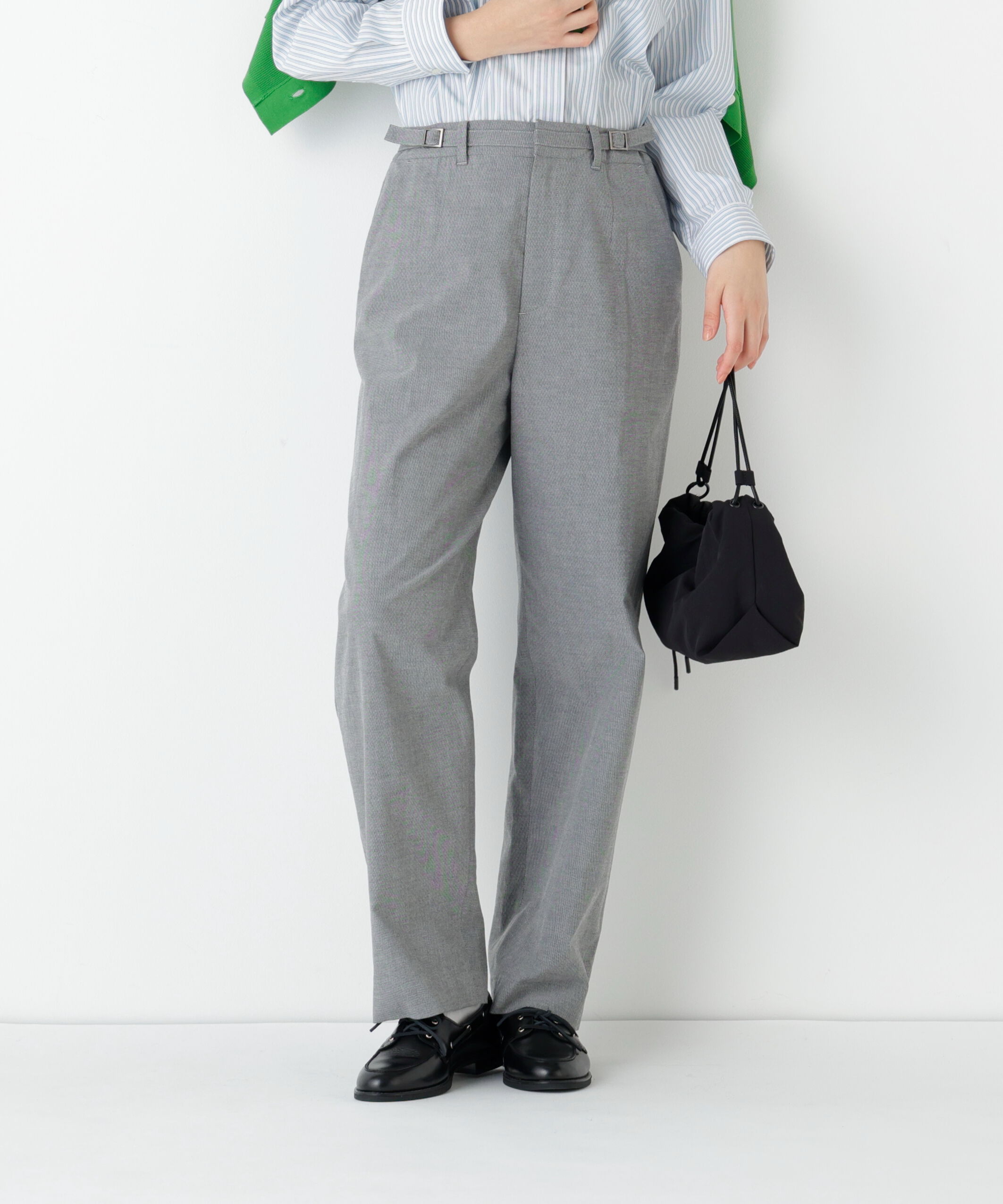  「◆ドビーストレッチストレートパンツ」|その他|チャコール1