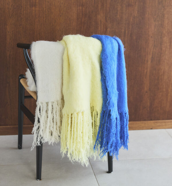 Doux archives「シャギーニットマフラー」|バンダナ・スカーフ|OFF WHITE