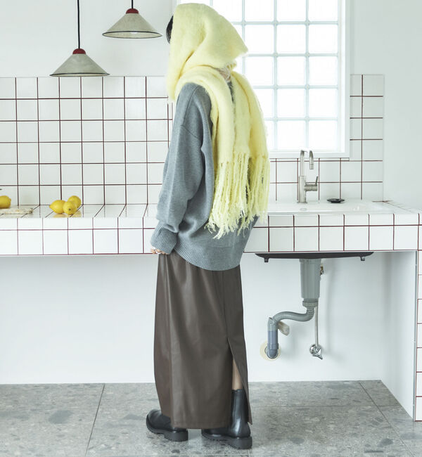 Doux archives「シャギーニットマフラー」|バンダナ・スカーフ|