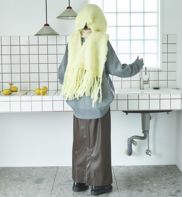 Doux archives「シャギーニットマフラー」|バンダナ・スカーフ|