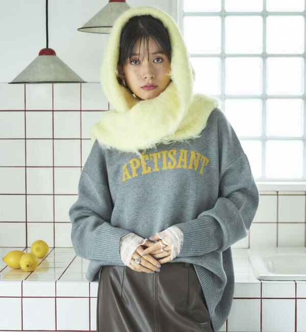 Doux archives「シャギーニットマフラー」|バンダナ・スカーフ|