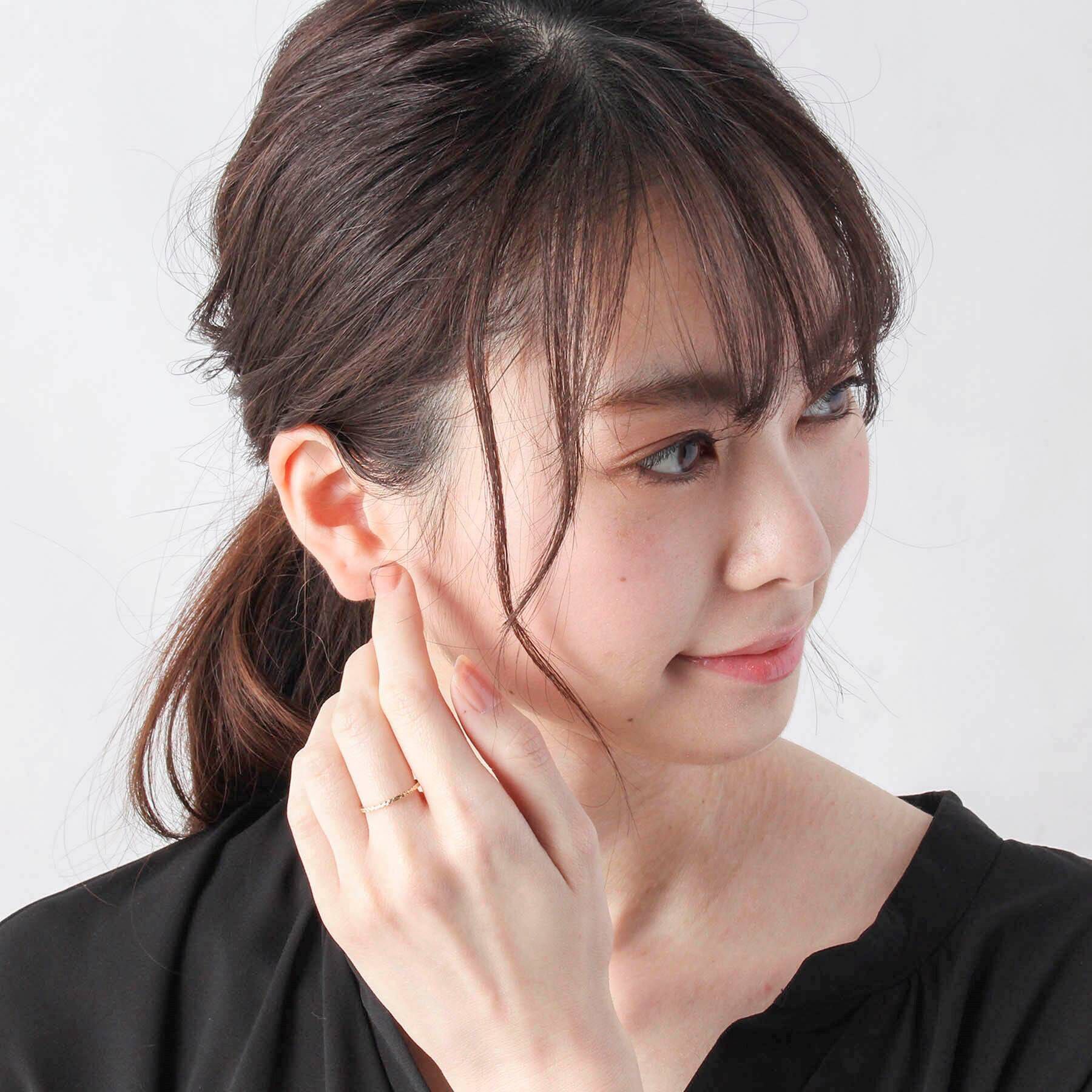 COCOSHNIK「カットワーク極光細 リング」|リング|