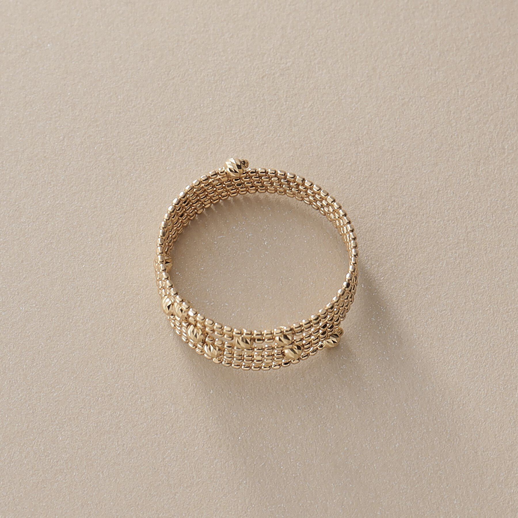 COCOSHNIK「K10ハニーカットボール形状記憶 リング大（15号、18号）」|リング|