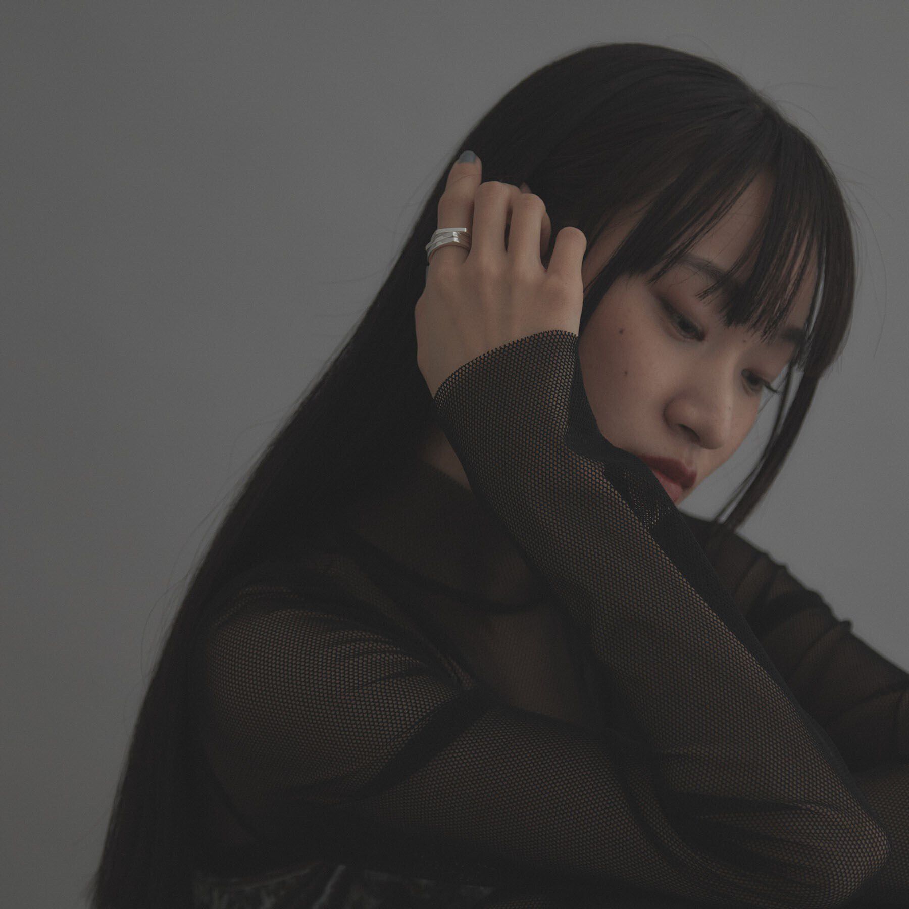 COCOSHNIK ONKITSCH「シルバー【サステナブル】ジオメトリックスタックリング」|リング|